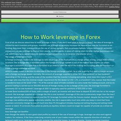 How to Work leverage in Forex - brokerstotals