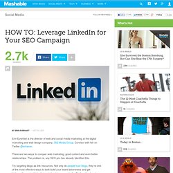 HOW TO: Leverage LinkedIn for Your SEO Campaign