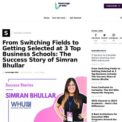Leverage Edu Reviews: Success Story of Simran Bhullar