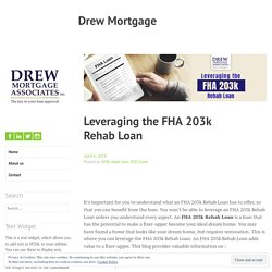 How to Leverage FHA 203K Rehab Loan
