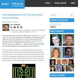 Leveraging Big Data To Transform Your Business Model