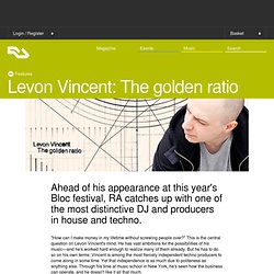 Levon Vincent: The golden ratio