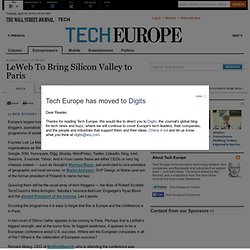LeWeb To Bring Silicon Valley to Paris