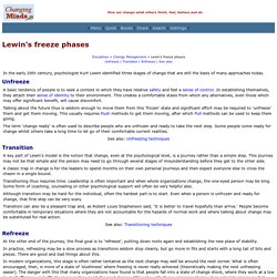 Lewin's freeze phases
