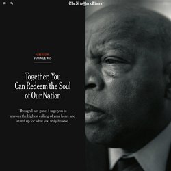 John Lewis: Together, You Can Redeem the Soul of Our Nation