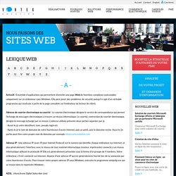 Lexique web - Termes utilisés sur Internet - Lexique Mots Web