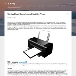 Why You Should Choose Lexmark Cartridge Printer