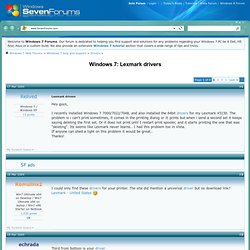 lexmark drivers here s how i got my lexmark printer to work in windows ...