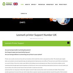Lexmark Printer Contact Number UK 08000988312 Lexmark Printer Help UK