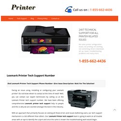 Lexmark Printer Tech Support Number