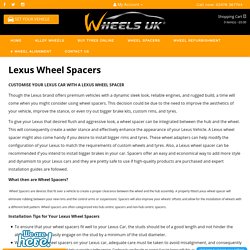 Lexus Wheel Spacers : Buy Lexus Wheel Spacers Online UK