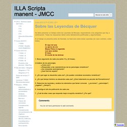 Sobre las Leyendas de Bécquer - ILLA Scripta manent - JMCC
