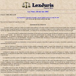 Leyes de Puerto Rico de 2002 en LexJuris