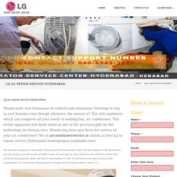 Lg ac repair service Hyderabad - LG Service