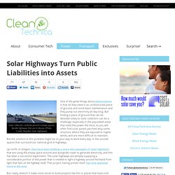 Solar Highways Turn Public Liabilities into Assets