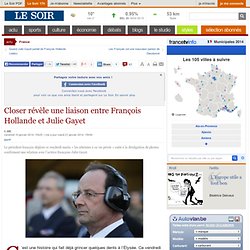 Closer révèle une liaison entre François Hollande et Julie Gayet