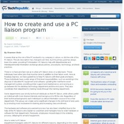 How to create and use a PC liaison program