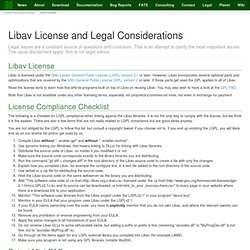 License and Legal Considerations