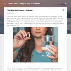 How Libbera Weight Loss Pills Works?