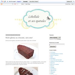 Libellule et ses spatules: Riche gâteau au chocolat, sans oeuf