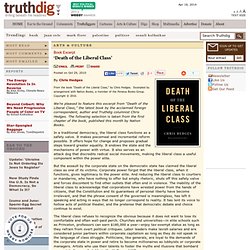 ‘Death of the Liberal Class’ - Book Excerpt