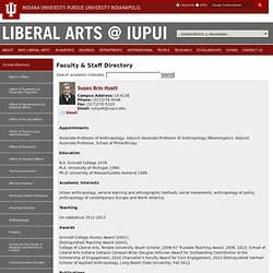 IU School of Liberal Arts at IUPUI: Faculty & Staff Directory
