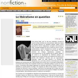 Le libéralisme en question - Nonfiction.fr le portail des livres