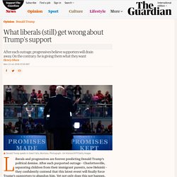What liberals (still) get wrong about Trump's support