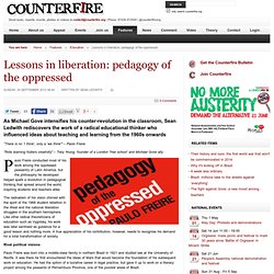 Lessons in liberation: pedagogy of the oppressed
