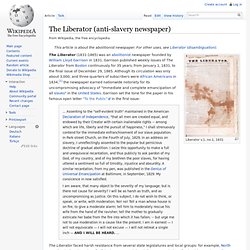 1831 - The Liberator