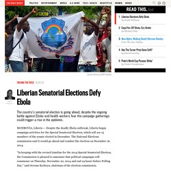 Liberian Senatorial Elections Defy Ebola