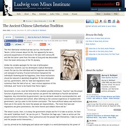 The Ancient Chinese Libertarian Tradition - Murray N. Rothbard