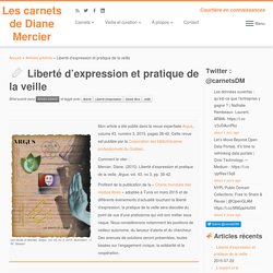 Liberté d’expression et pratique de la veille