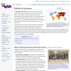 DOC 1 Liberté de la presse