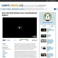 Does the NSA Violate Your Constitutional Rights?