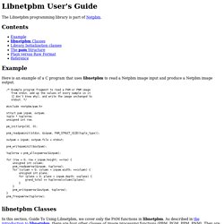 Libnetpbm Image Processing Manual