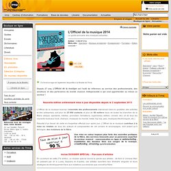Librairie : Boutique en ligne : Catalogue de la librairie : Annuaires : L'Officiel de la musique 2012