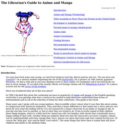 The Librarian&#039;s Guide to Anime and Manga