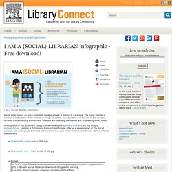 I AM A {SOCIAL} LIBRARIAN infographic - Free download!