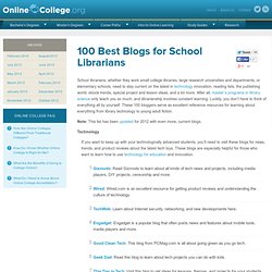 100 Best Blogs for School Librarians