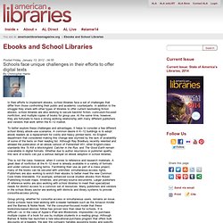 Ebooks and School Libraries