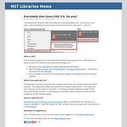 Las bibliotecas del MIT »Blog Archive» Todo el mundo ama LibX 2.0. ¿Y usted?