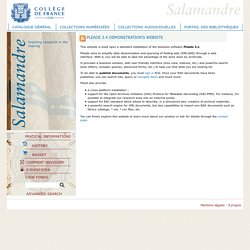 Salamandre - collège de france