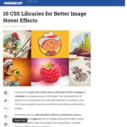 10 CSS Libraries for Better Image Hover Effects