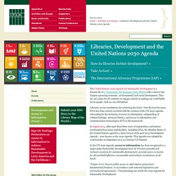 Libraries, Development and the United Nations 2030 Agenda