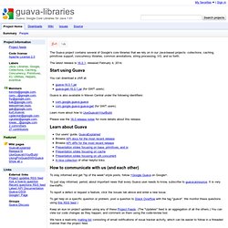 guava-libraries - Guava: Google Core Libraries for Java 1.6+