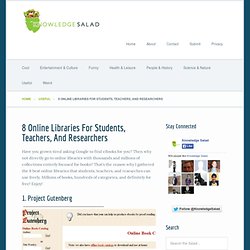 8 Online Libraries For Students, Teachers, And Researchers