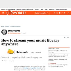 How to stream your music library anywhere
