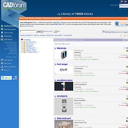 Catalog of blocks - library for AutoCAD, Revit, Inventor