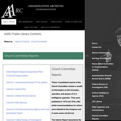 AARC Public Library - Church Committee Reports